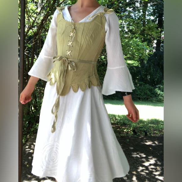 100% Organic Cotton Embroidered White Dress (FOR SALE OR TRADE) - Picture 1 of 7